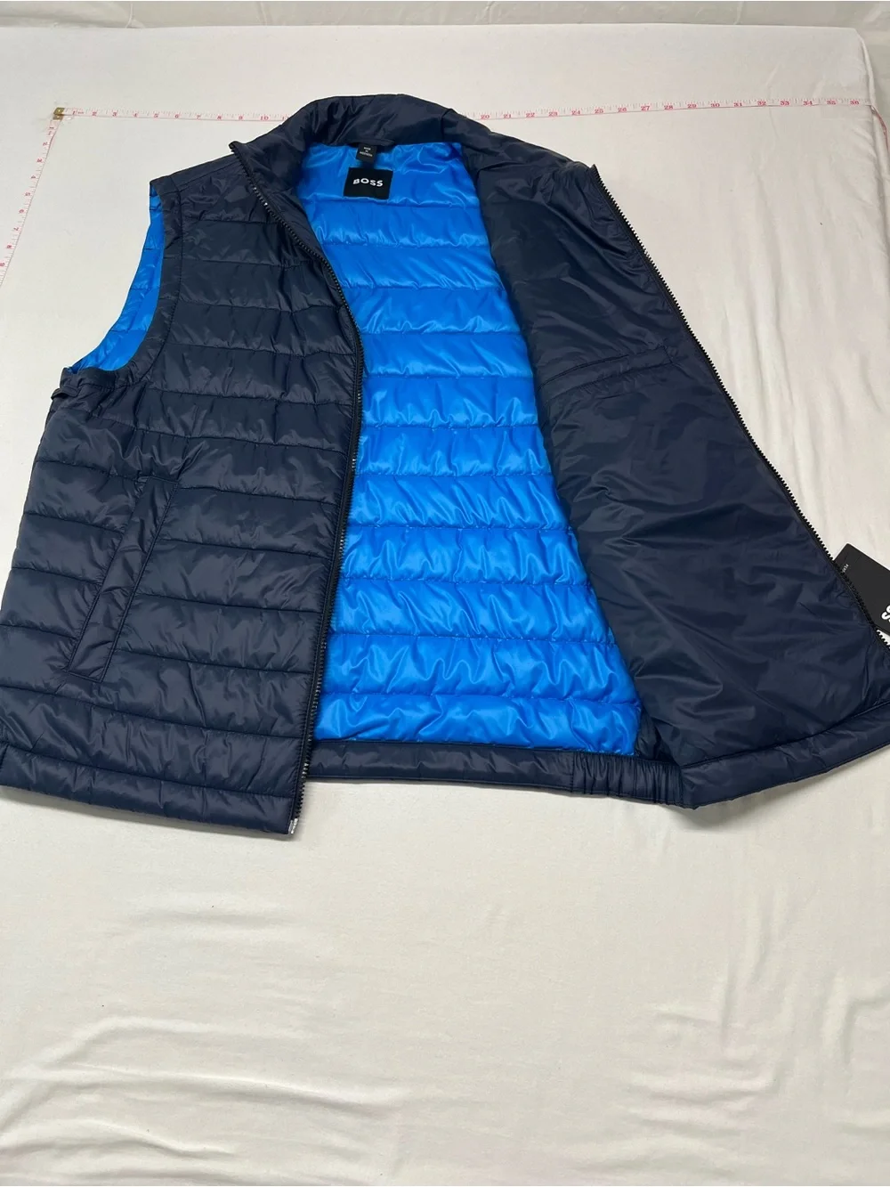 NEW Hugo Boss Navy Blue  Hooded Double-Layer 3 in 1 performance Jacket. - Picture 6 of 10